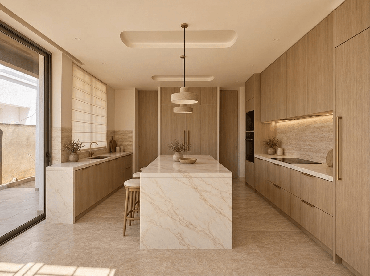 Minimalism Kitchen design — interior photo by GenRoom AI