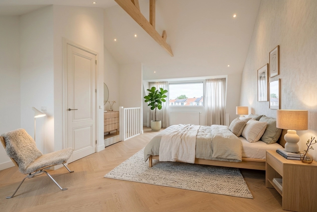 Interior design in Scandinavian style — Bedroom by GenRoom AI