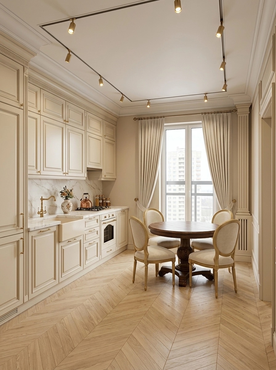 Neoclassic Kitchen design — interior photo by GenRoom AI