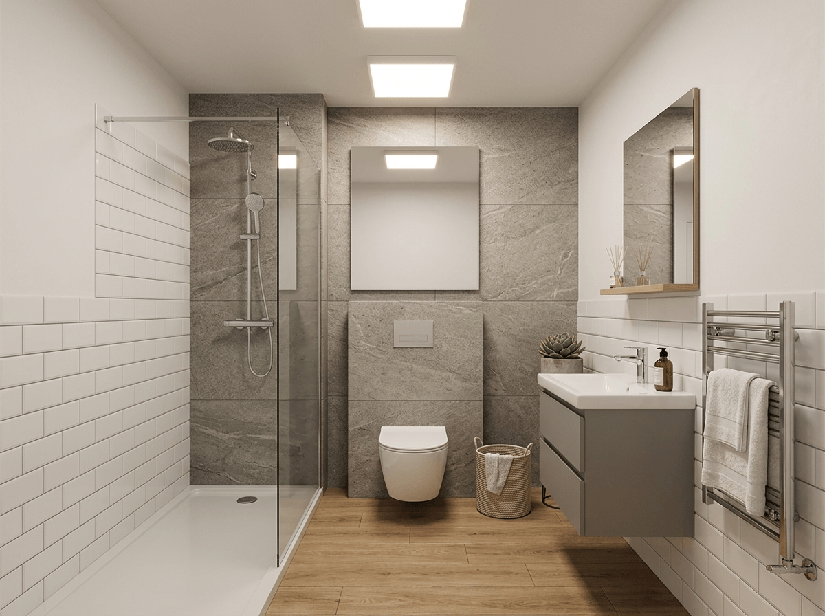 Bathroom interior in no_style style — photo by GenRoom AI