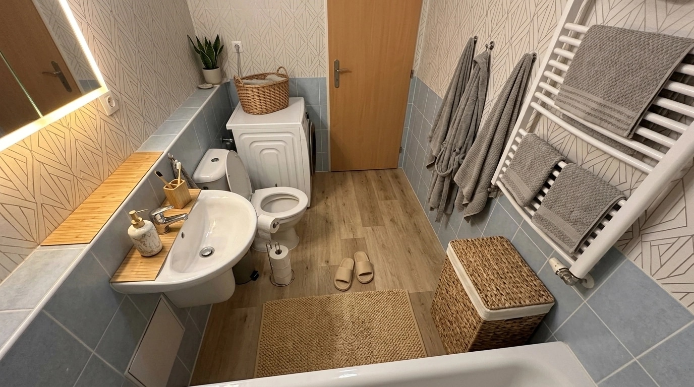Bathroom interior in no_style style — photo by GenRoom AI
