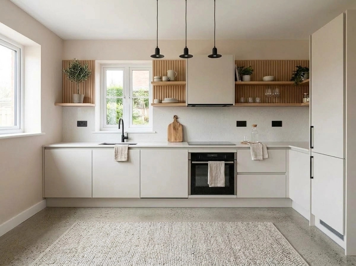 Scandinavian Dapur design — interior photo by GenRoom AI