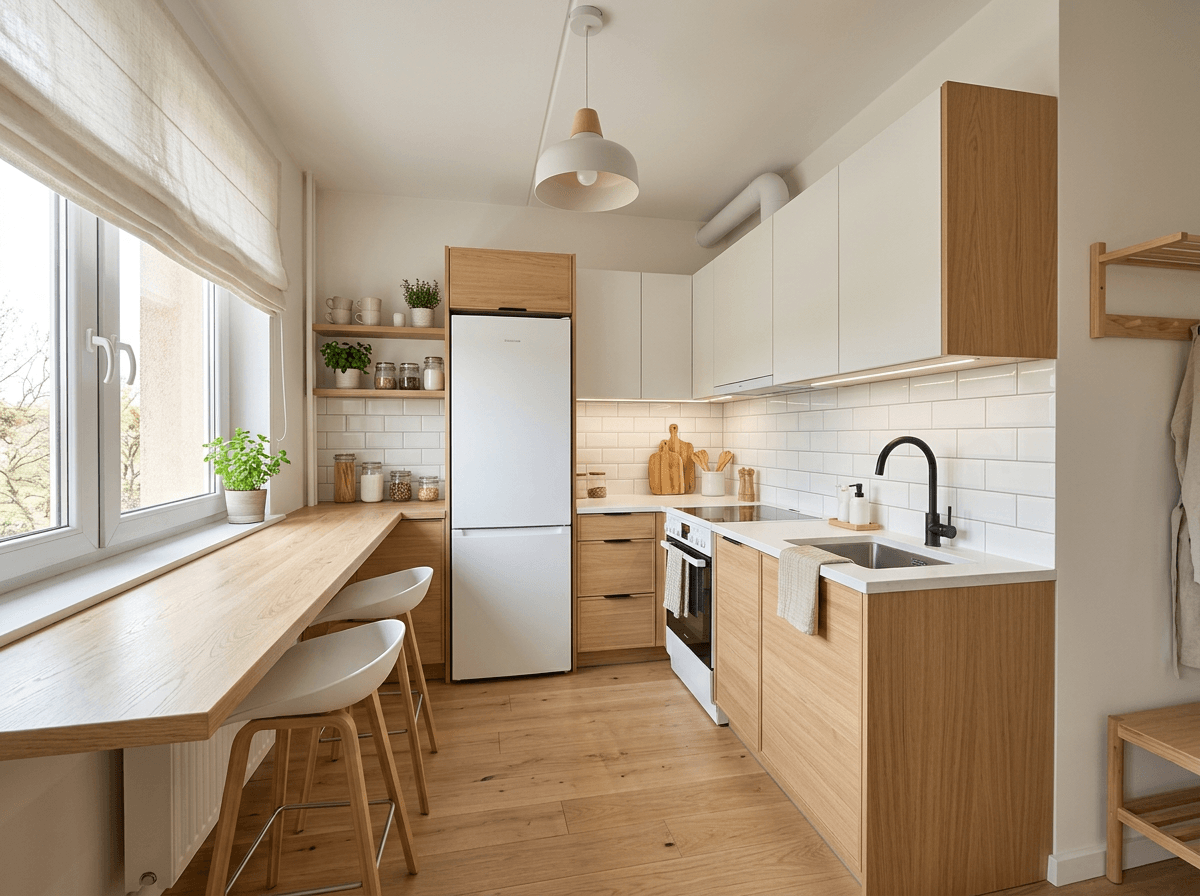 Interior design in Scandinavian style — Kitchen by GenRoom AI