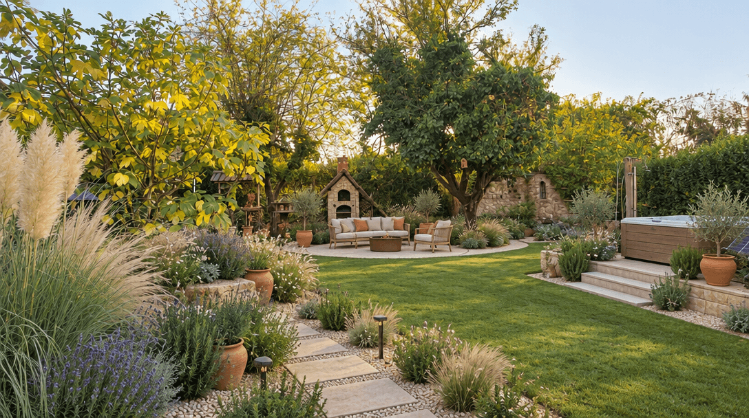 Mediterranean Yard Yard design — yard photo by GenRoom AI