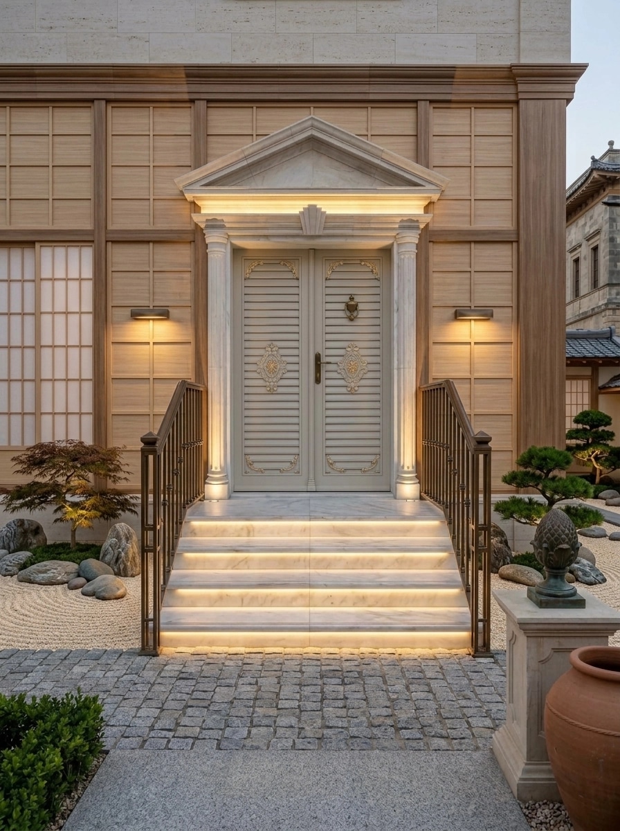 Facade design in Neoclassic Facade style — Facade by GenRoom AI