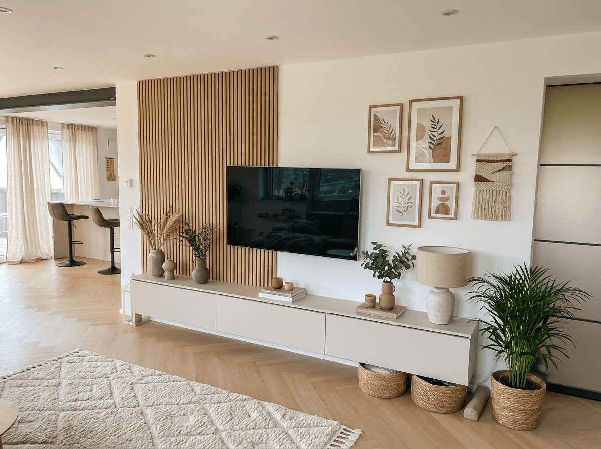 Interior design in Scandinavian style — Living Room by GenRoom AI