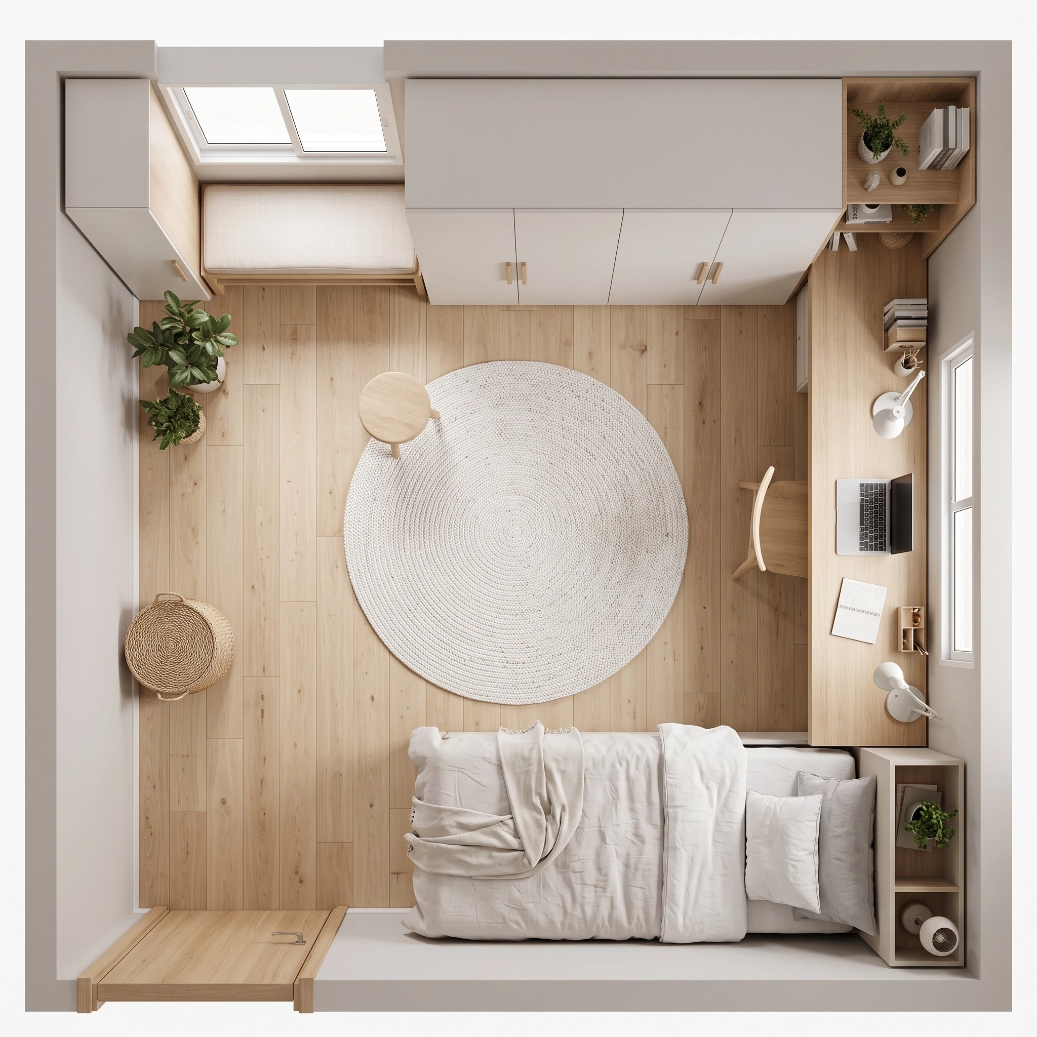 Interior design in Scandinavian style — Living Room by GenRoom AI