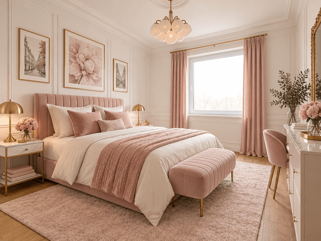 Interior design in French Parisian style — Bedroom by GenRoom AI