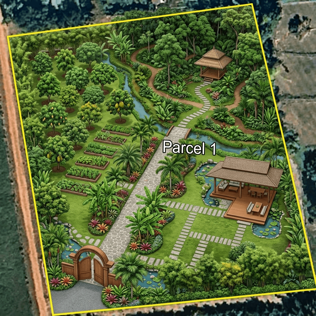 Yard design in no_style style — photo by GenRoom AI