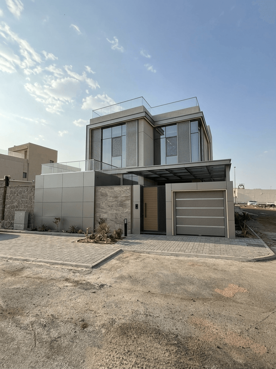 Facade design in Hi-Tech Facade style — Facade by GenRoom AI