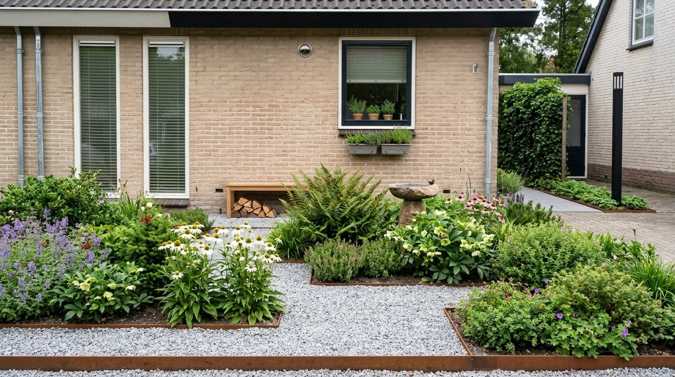 Landscape design in Scandinavian Garden style — Yard by GenRoom AI