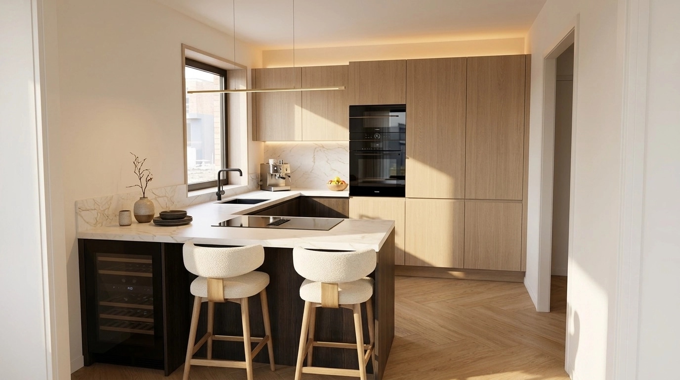Interior design in Japandi style — Kitchen by GenRoom AI