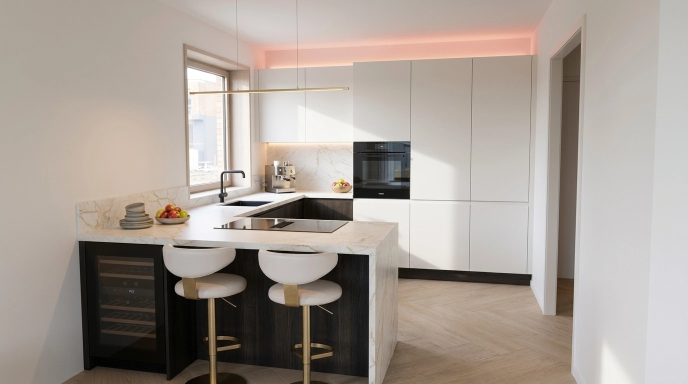 Scandinavian Kitchen design — interior photo by GenRoom AI