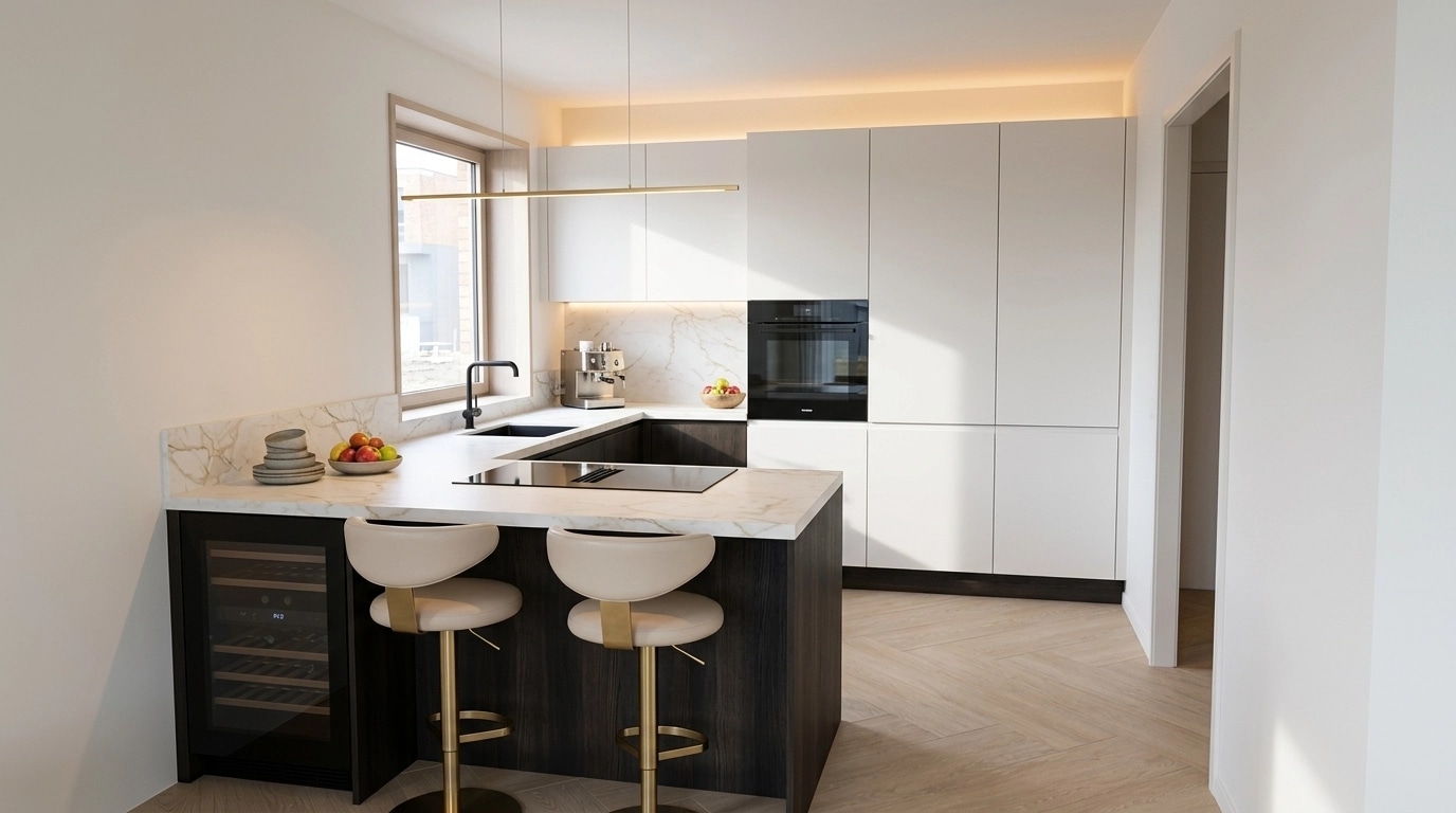 Interior design in Scandinavian style — Kitchen by GenRoom AI