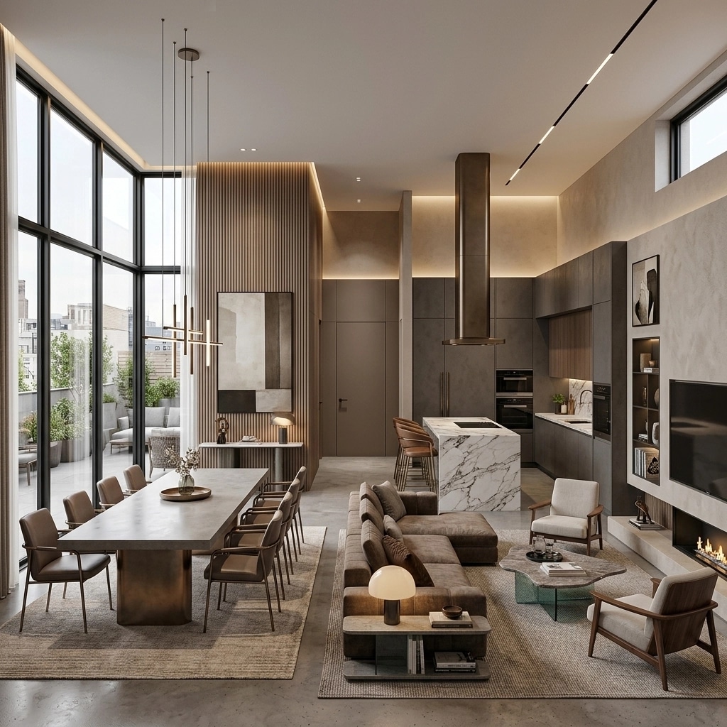 Interior design in Contemporary style — Living Room by GenRoom AI