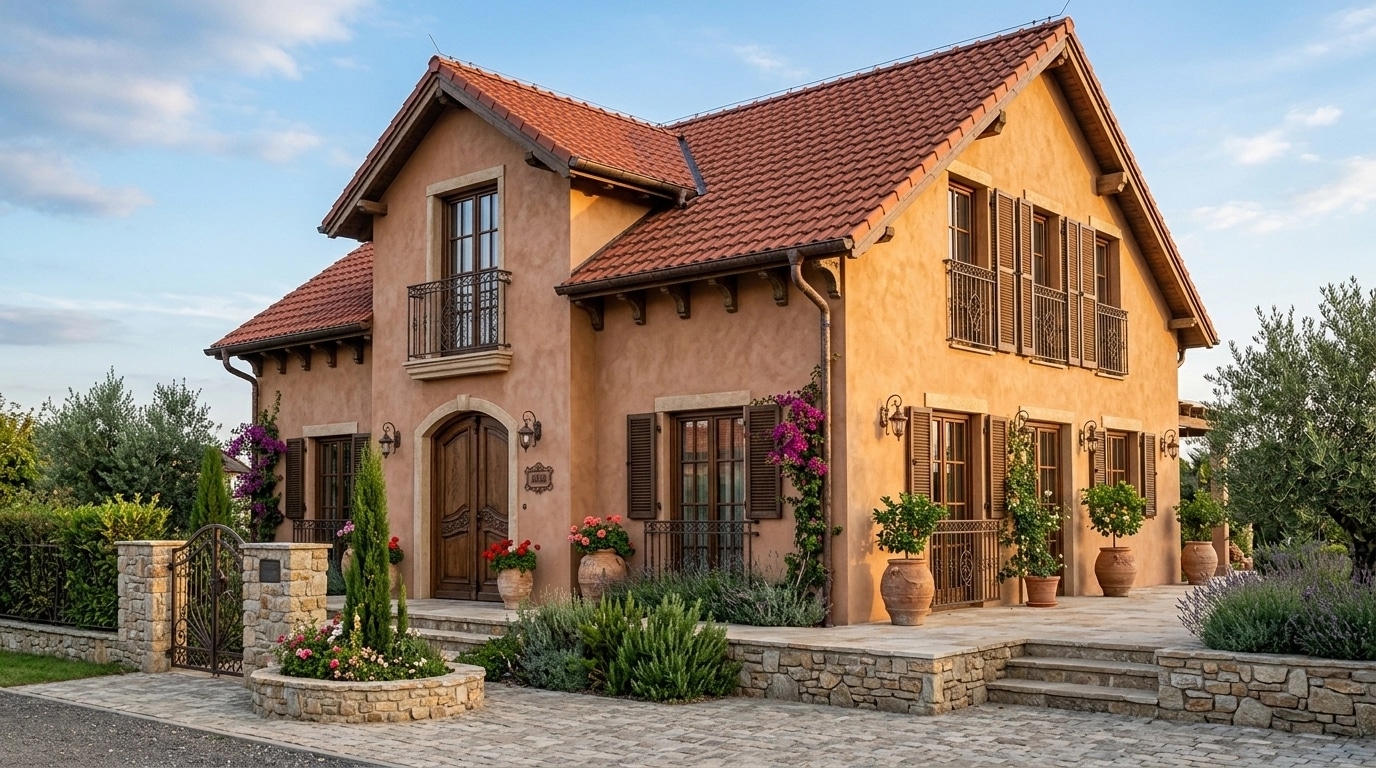 Facade design in Mediterranean Facade style — Facade by GenRoom AI