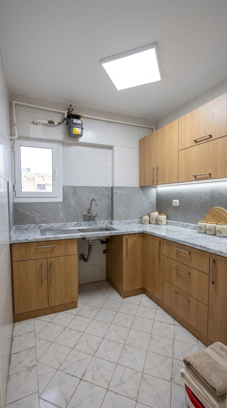 Kitchen interior in no_style style — photo by GenRoom AI
