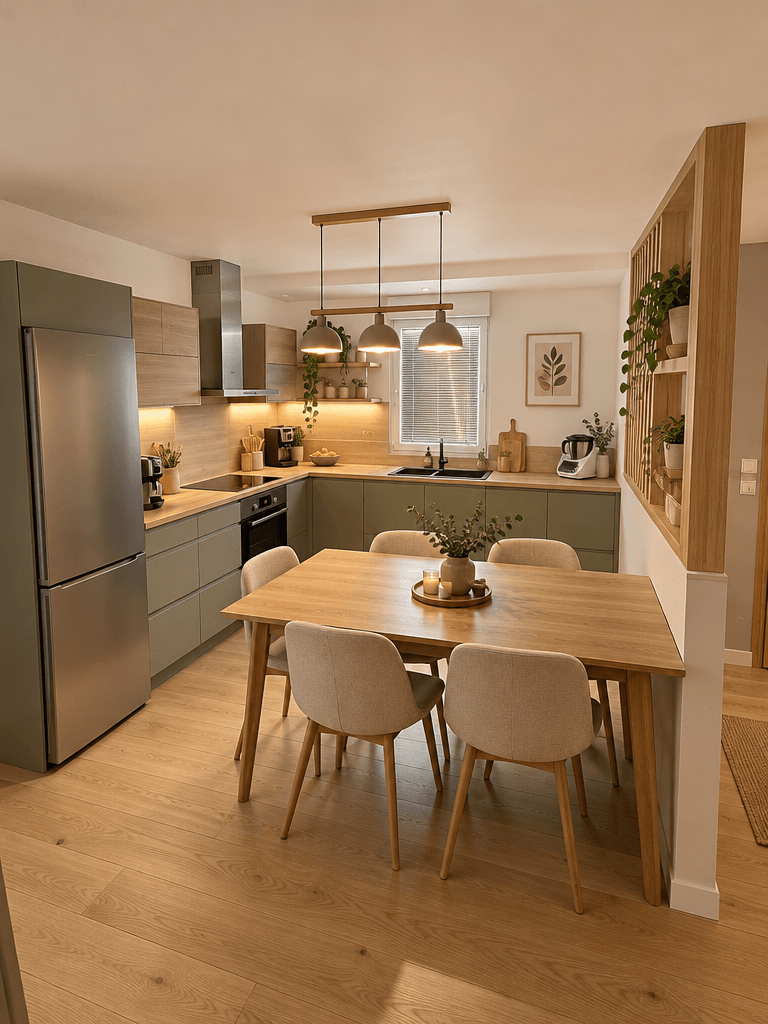 Interior design in Scandinavian style — Kitchen by GenRoom AI