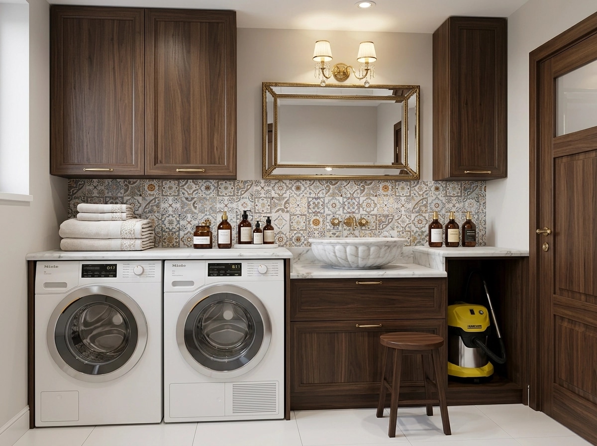 Bathroom interior in Transitional style — photo by GenRoom AI