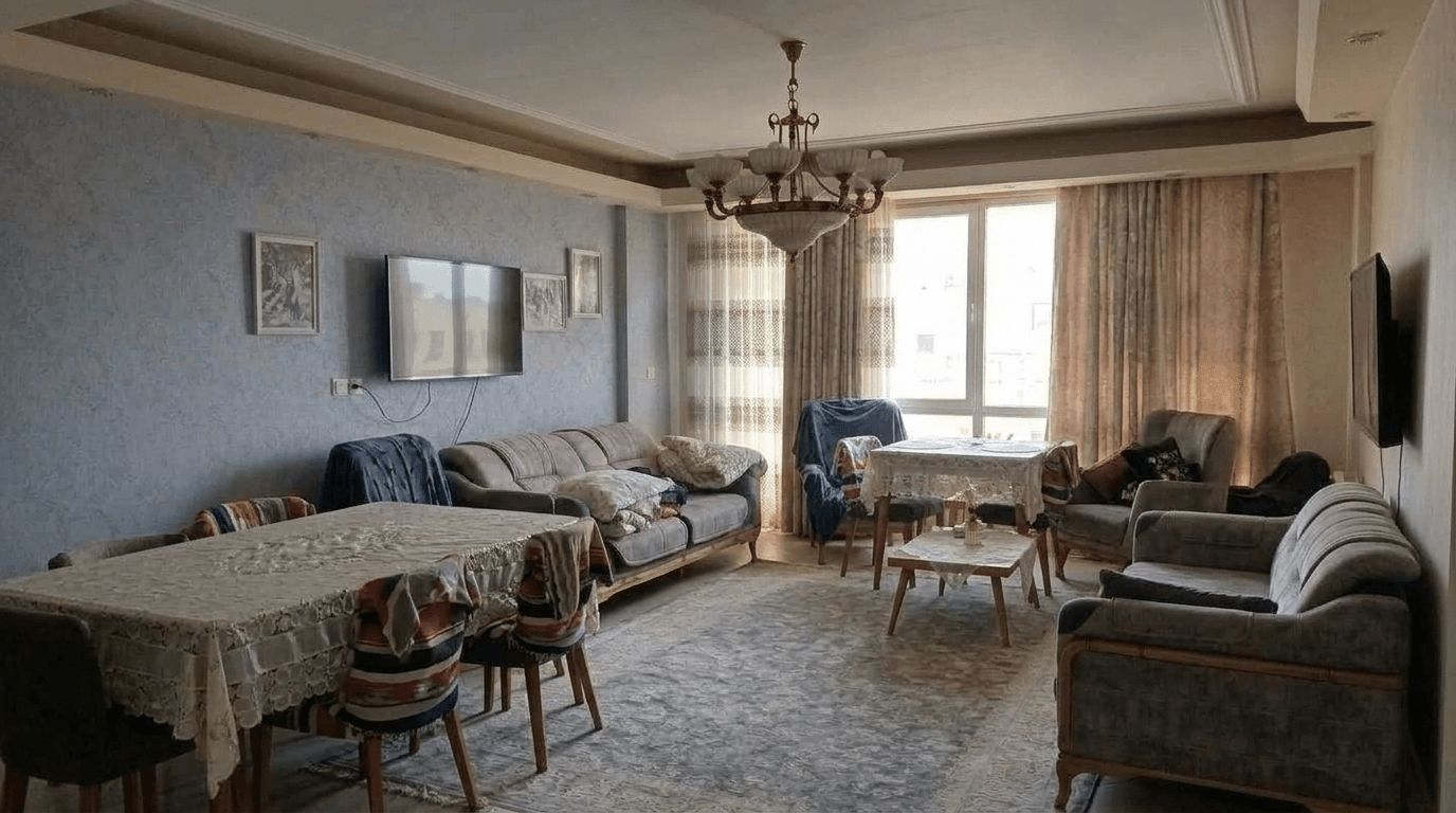 Neoclassic Living Room design — interior photo by GenRoom AI