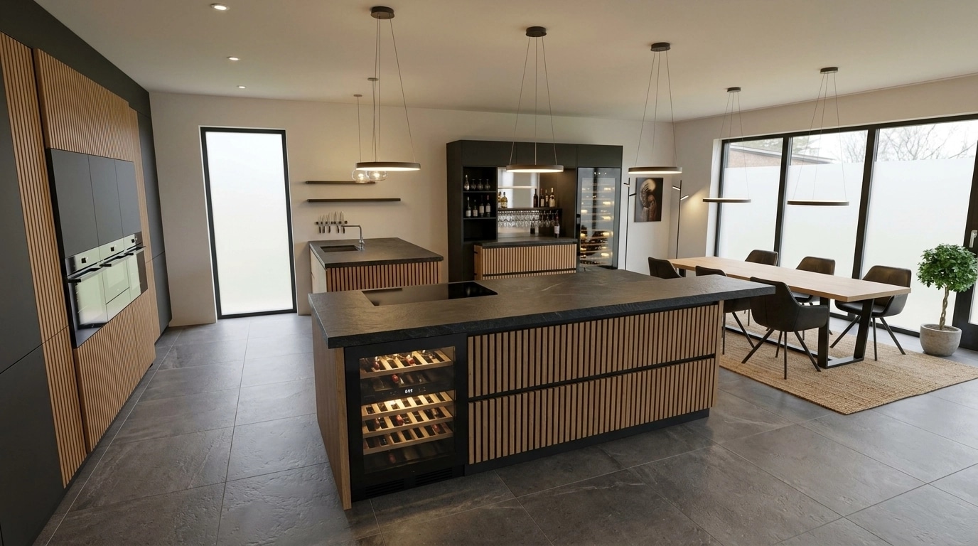 Kitchen interior in no_style style — photo by GenRoom AI