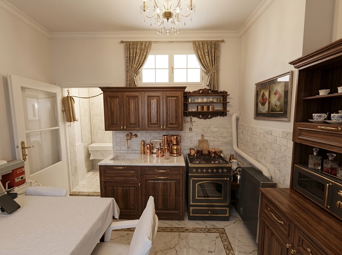 Kitchen interior in Classic style — photo by GenRoom AI