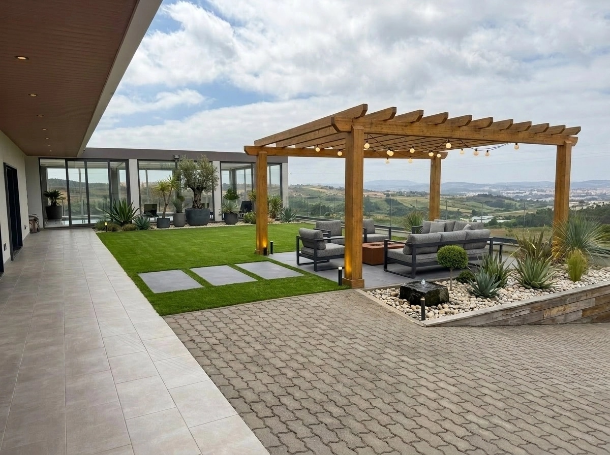 Landscape design in Contemporary Yard style — Yard by GenRoom AI