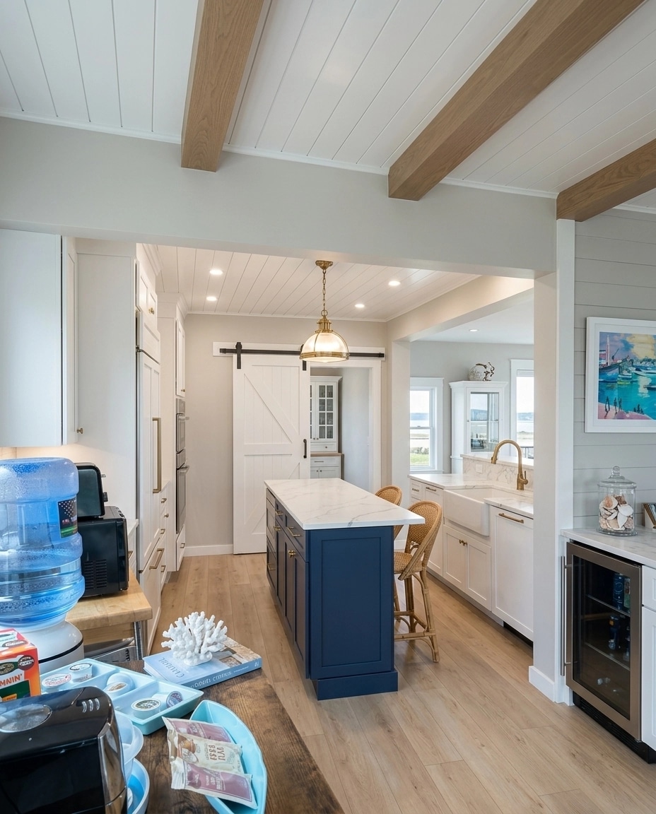 Interior design in Coastal / Hamptons style — Kitchen by GenRoom AI