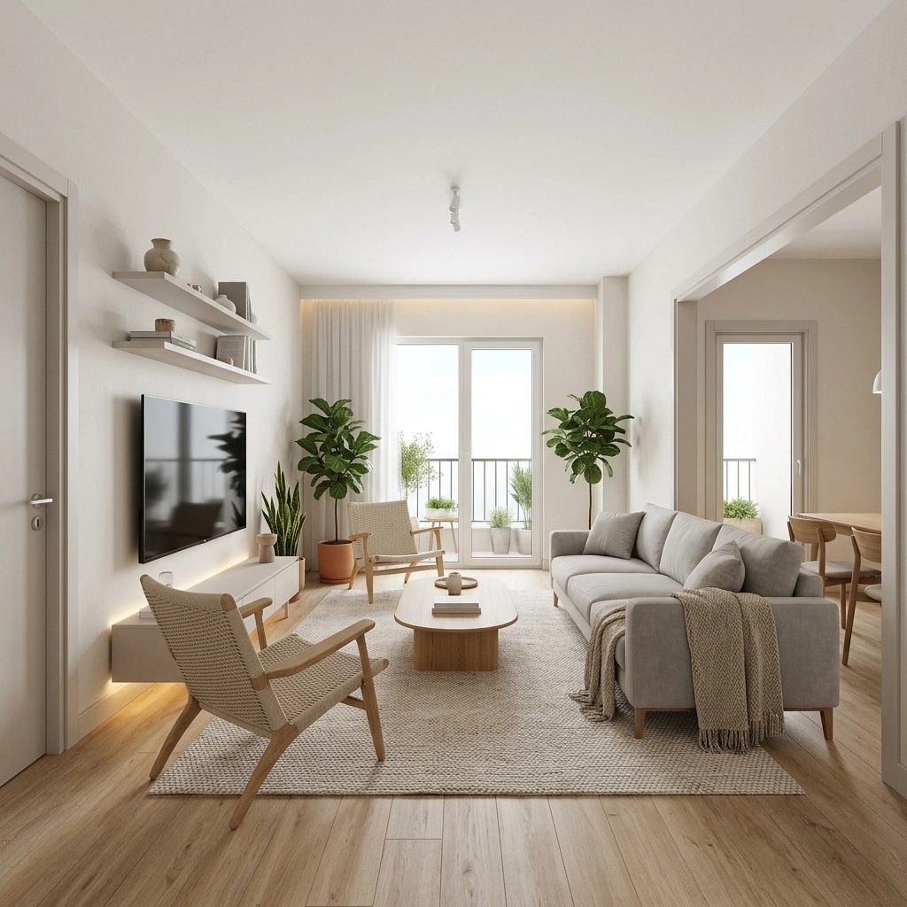 Scandinavian Living Room design — interior photo by GenRoom AI
