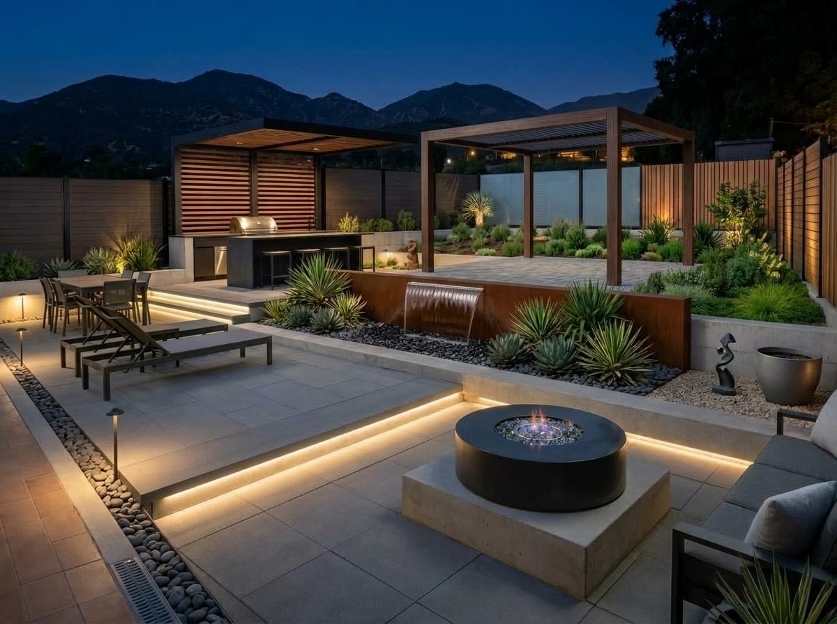 Landscape design in Contemporary Yard style — Yard by GenRoom AI
