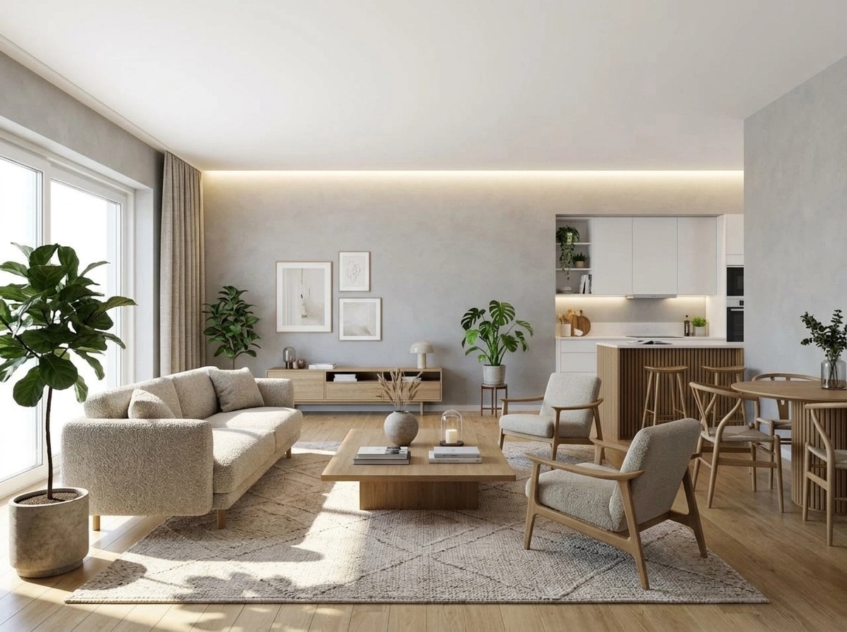 Scandinavian Living Room design — interior photo by GenRoom AI