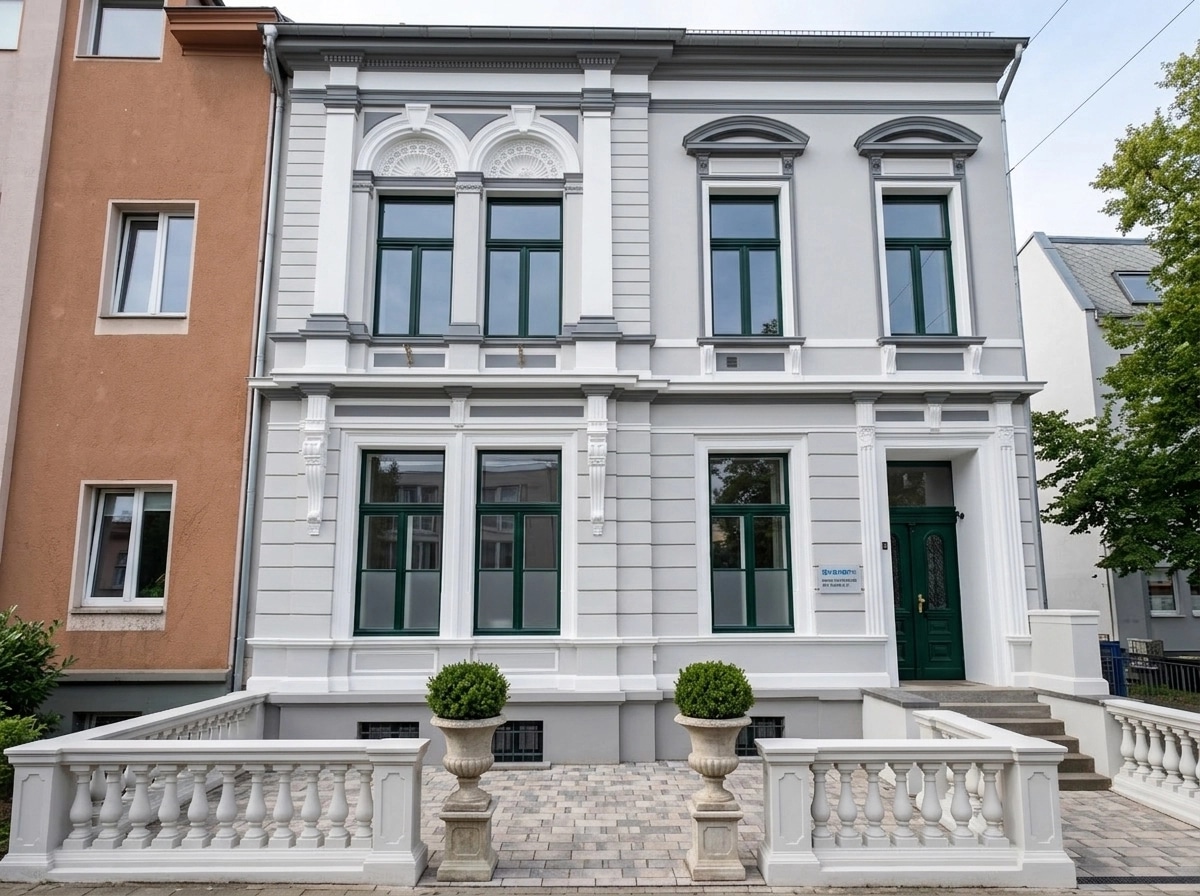 Neoclassic Facade Facade design — facade photo by GenRoom AI