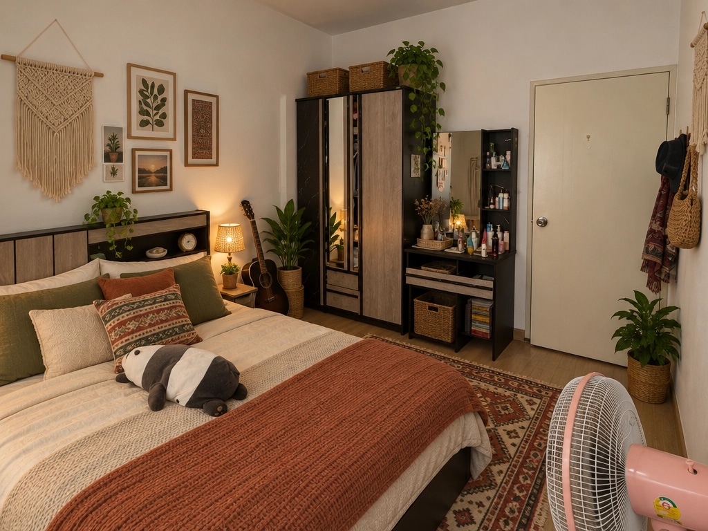 Interior design in Bohemian style — Bedroom by GenRoom AI