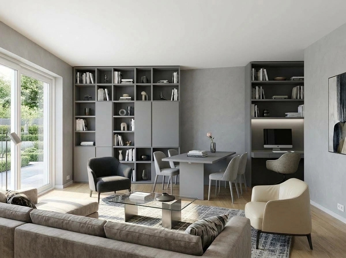 Interior design in Contemporary style — Living Room by GenRoom AI