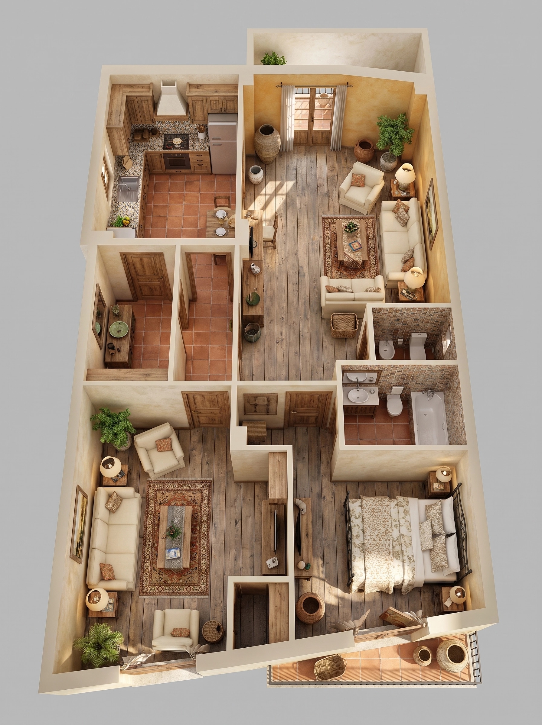 Interior design in Mediterranean style — Living Room by GenRoom AI