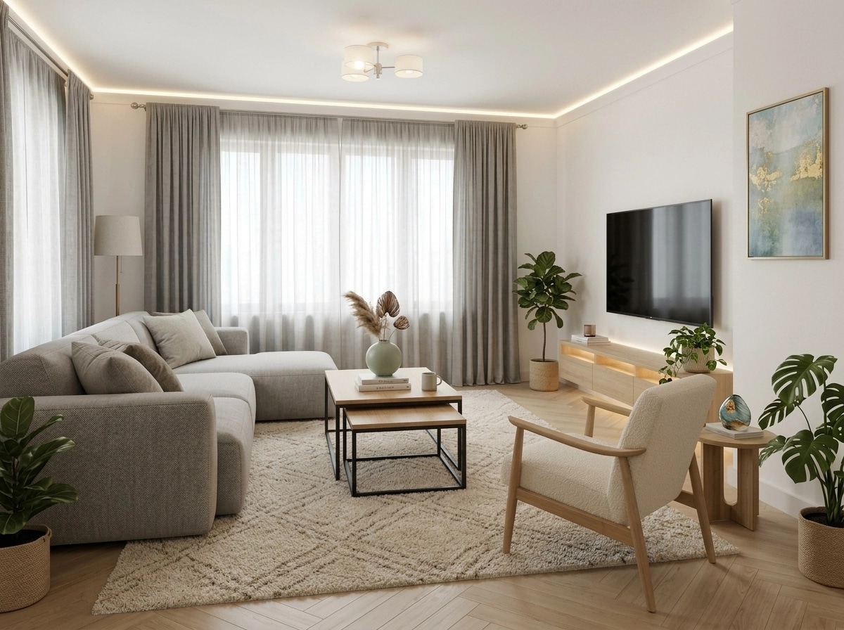 Scandinavian Living Room design — interior photo by GenRoom AI