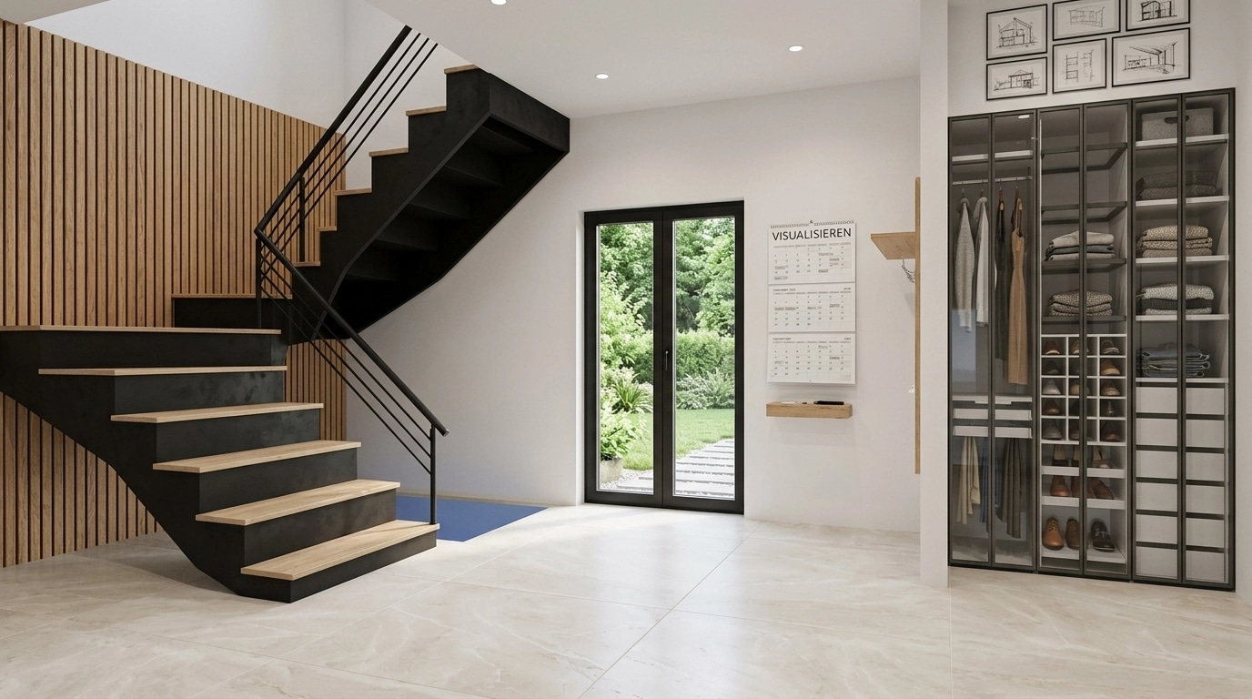 Hallway interior in no_style style — photo by GenRoom AI