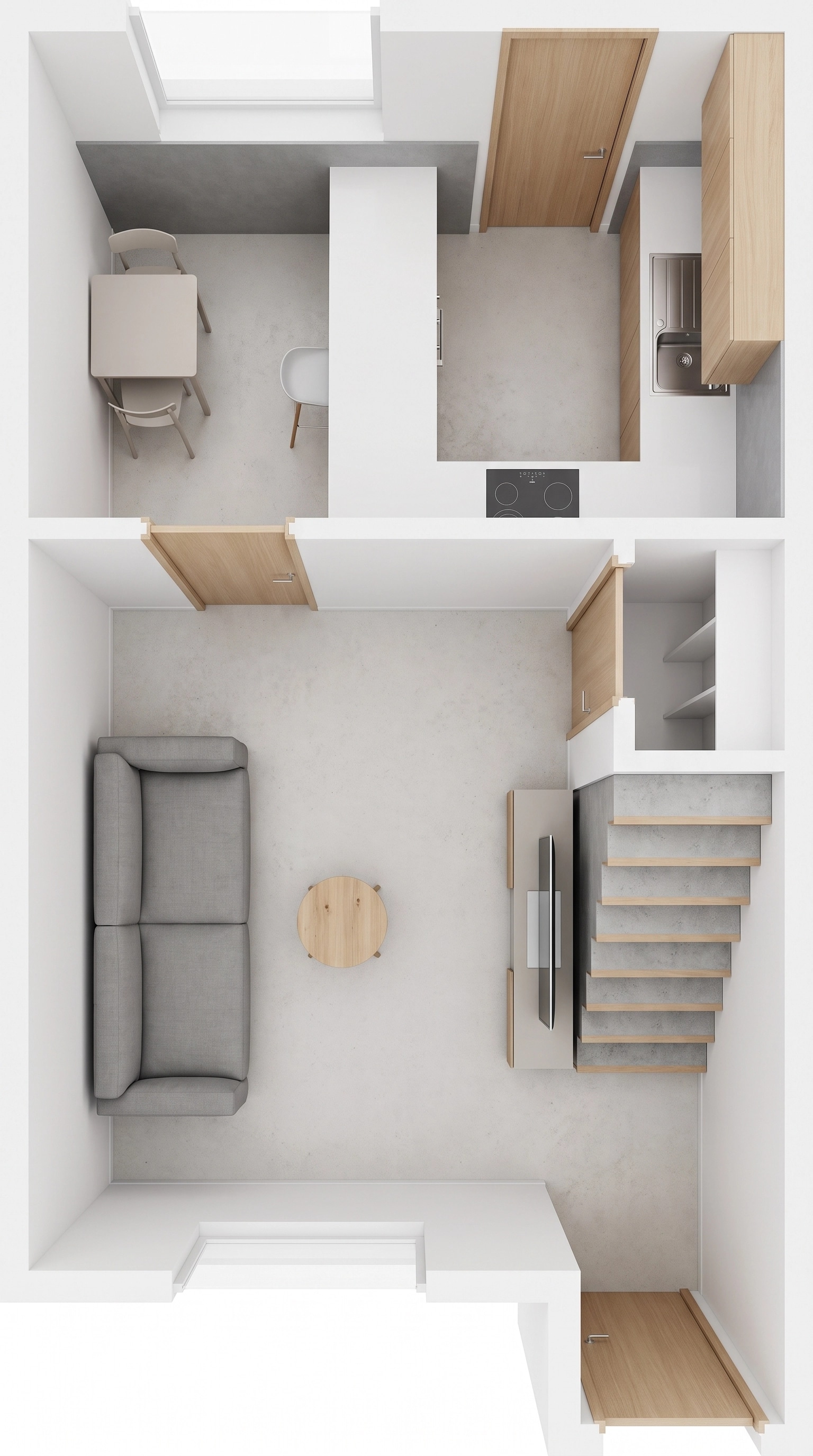 Minimalism Living Room design — interior photo by GenRoom AI