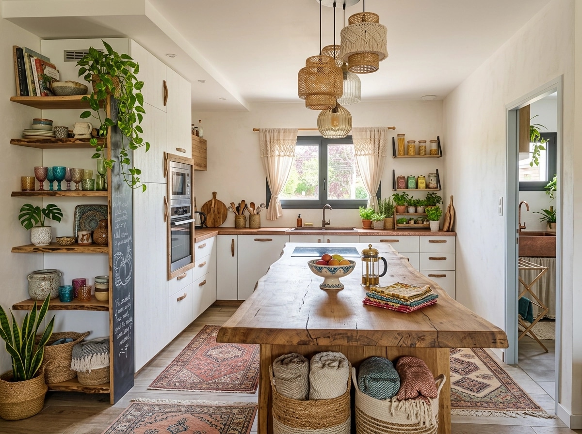 Bohemian Kitchen design — interior photo by GenRoom AI