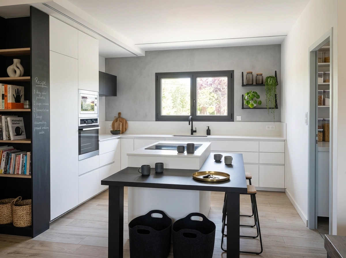 Minimalism Kitchen design — interior photo by GenRoom AI
