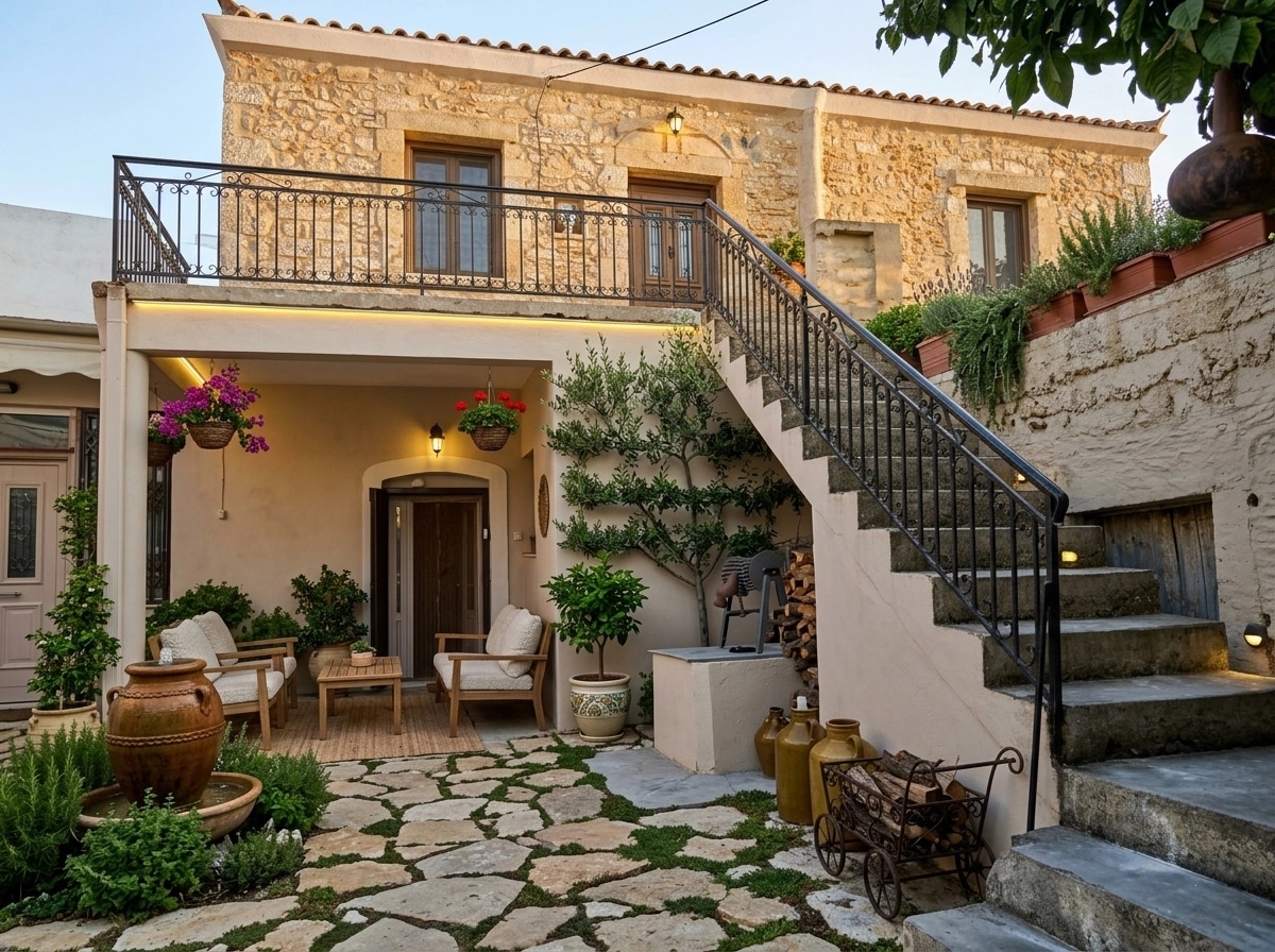Landscape design in Mediterranean Yard style — Yard by GenRoom AI