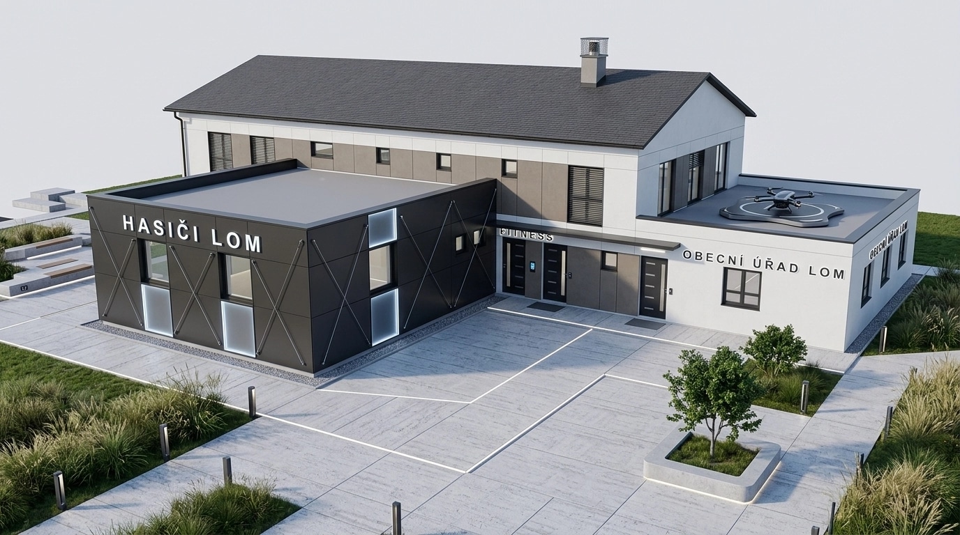Hi-Tech Facade Facade design — facade photo by GenRoom AI