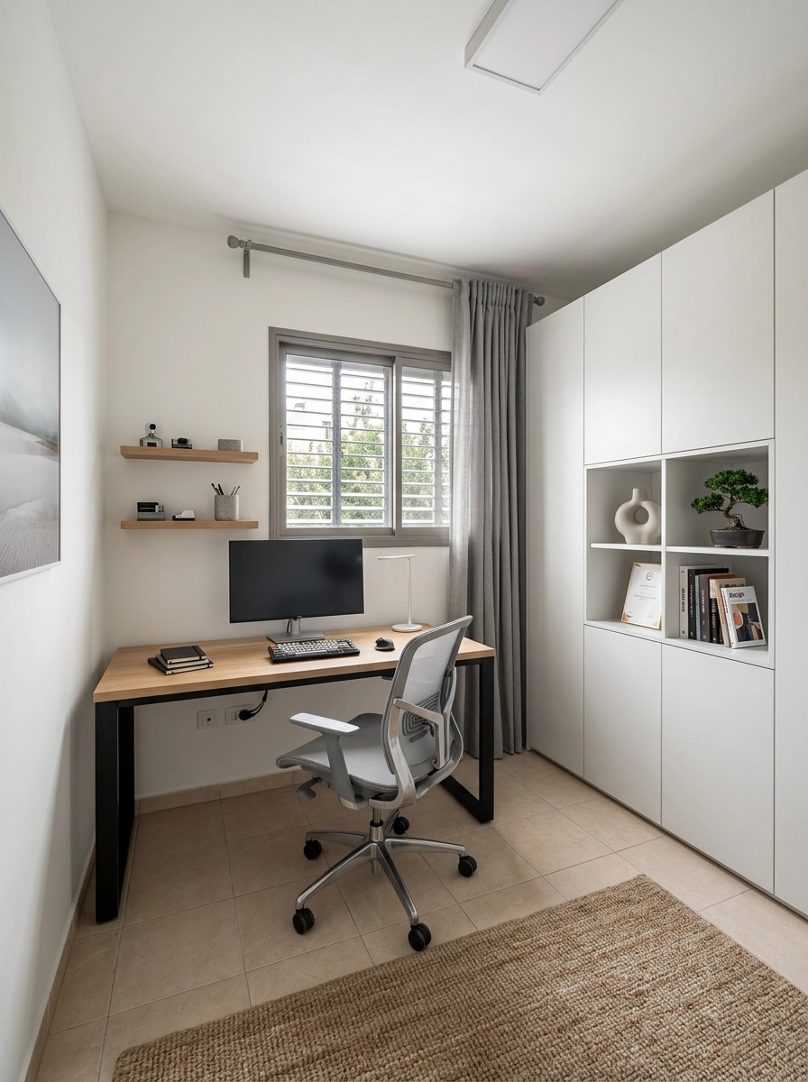 Interior design in Minimalism style — home_office by GenRoom AI