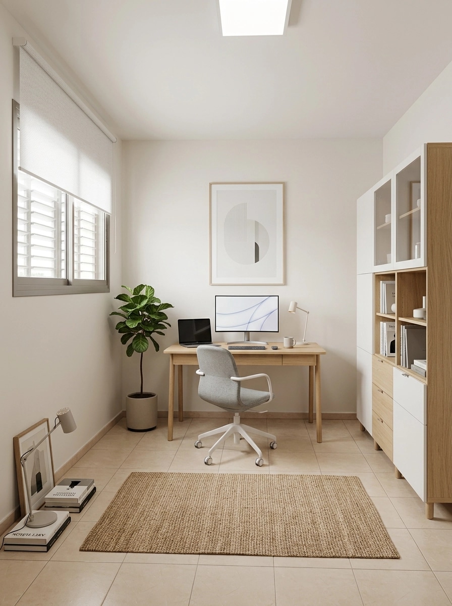 Interior design in Scandinavian style — home_office by GenRoom AI