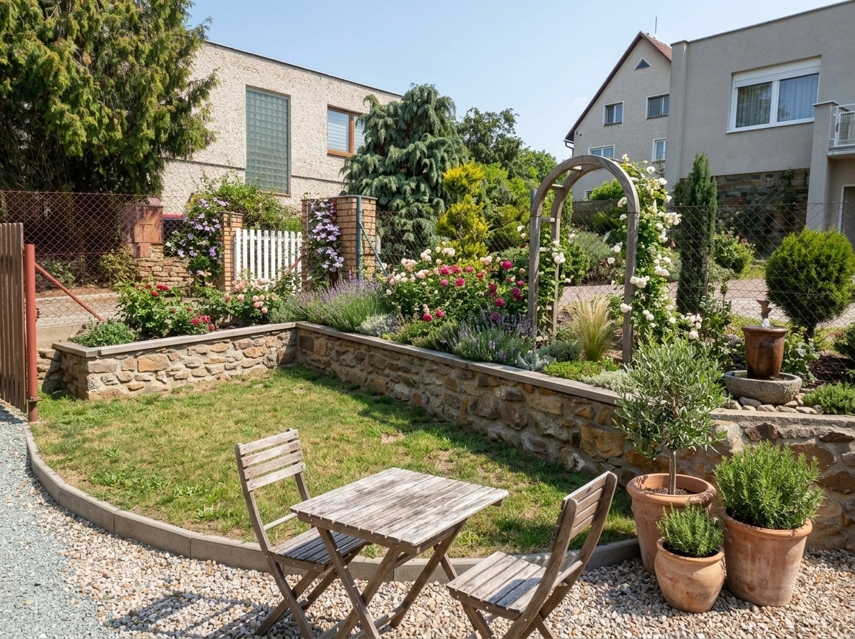 Country Rustic Garden Yard design — yard photo by GenRoom AI