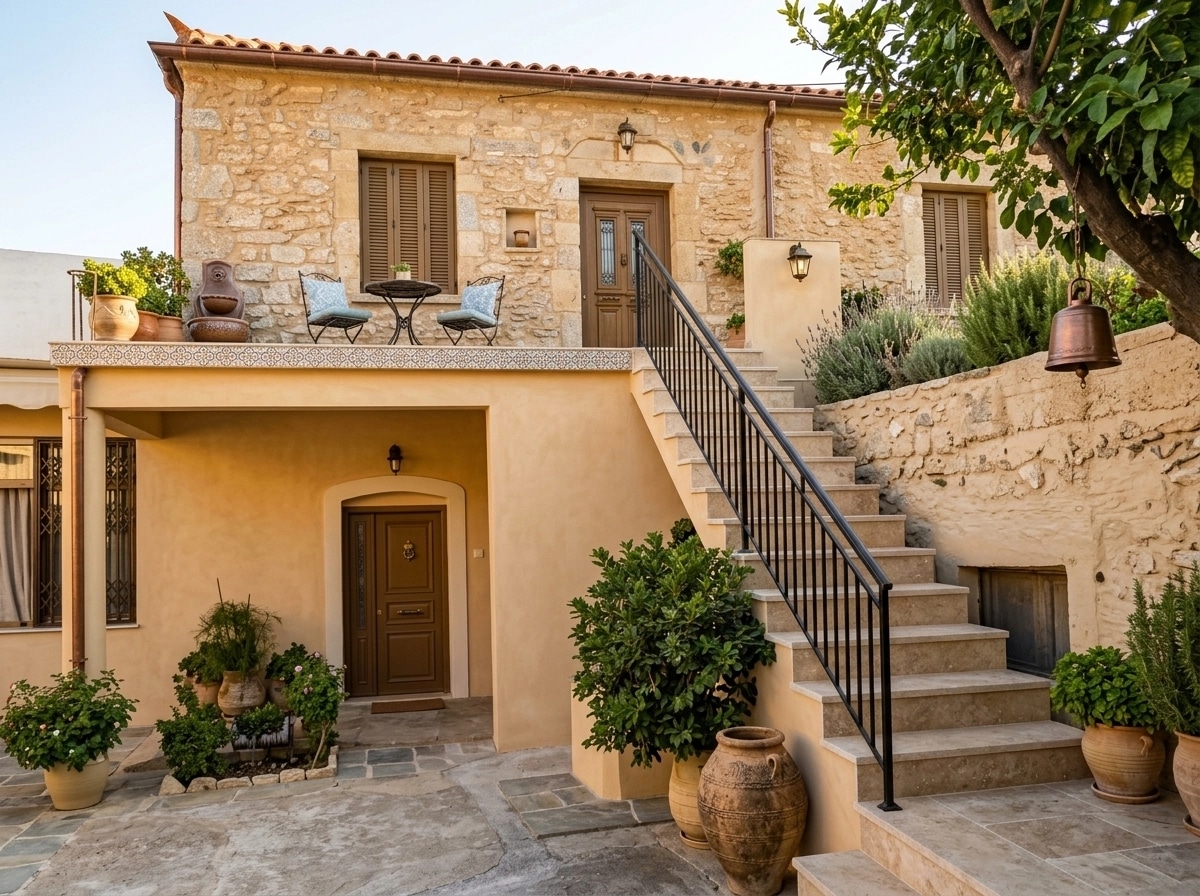 Facade design in Mediterranean Facade style — Facade by GenRoom AI