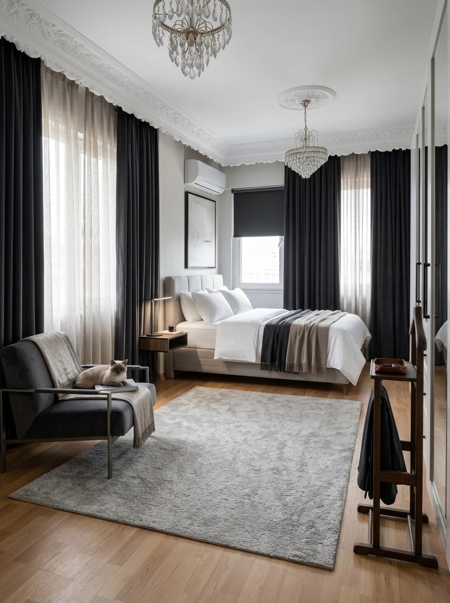 Contemporary Bedroom design — interior photo by GenRoom AI