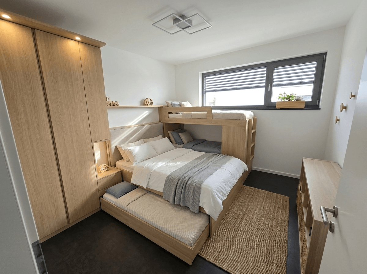 Interior design in Scandinavian style — Bedroom by GenRoom AI