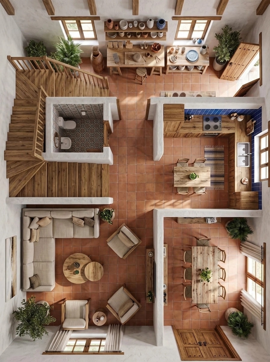 Interior design in Mediterranean style — Living Room by GenRoom AI