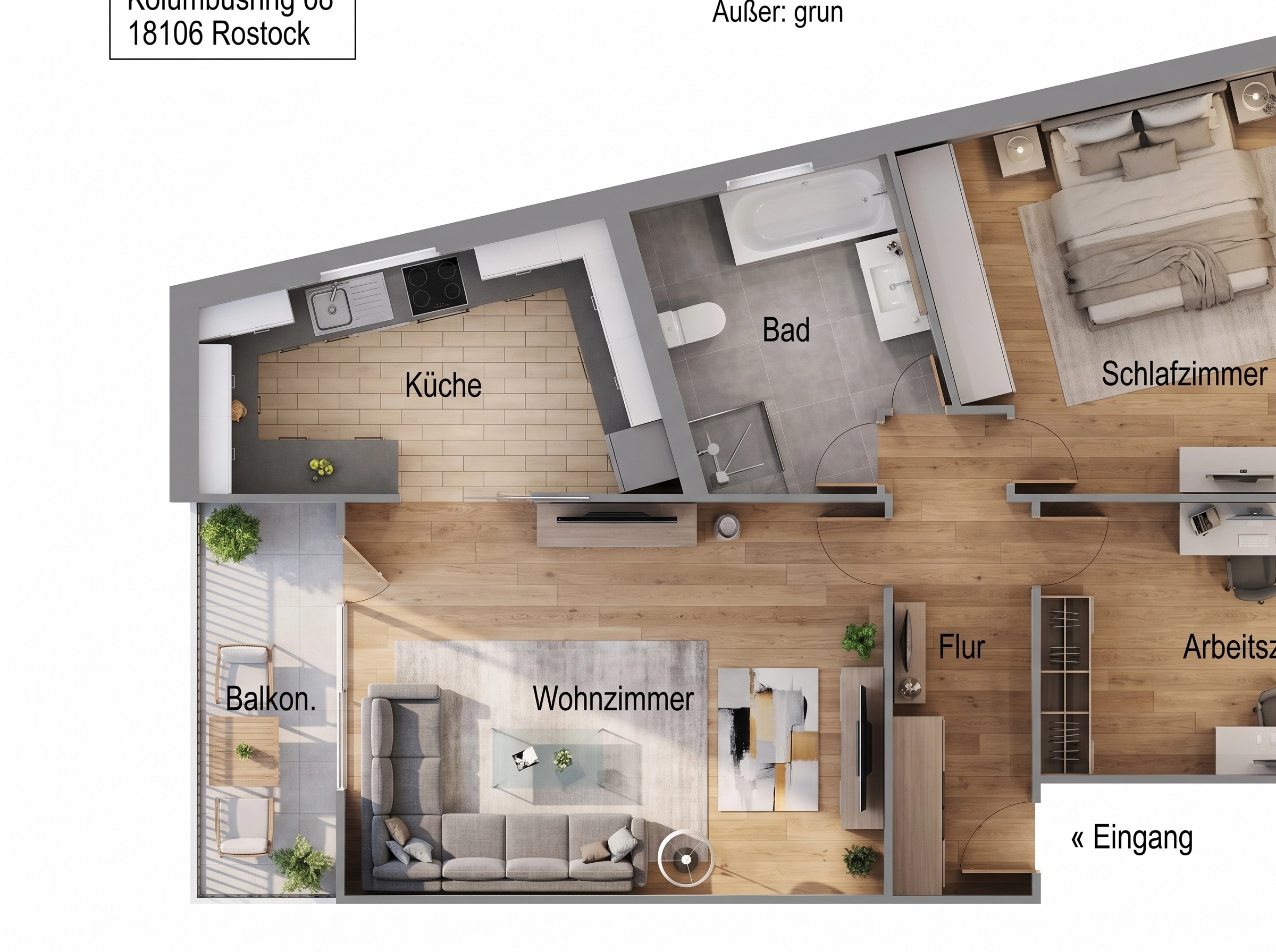 Interior design in Contemporary style — Living Room by GenRoom AI